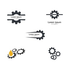 Gear logo template vector icon