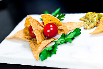 sandwich with cheese and vegetables