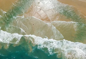 Fotobehang Vista aérea de uma bela praia tropical © phaelshoots