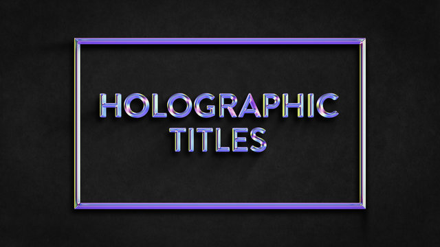 Holographic Titles