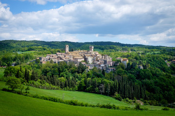 Fototapeta na wymiar View of San Casciano dei Bagni, Italy