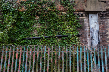 old brick wall of a house