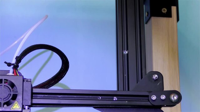 FDM 3D Printer, Bed, Detail