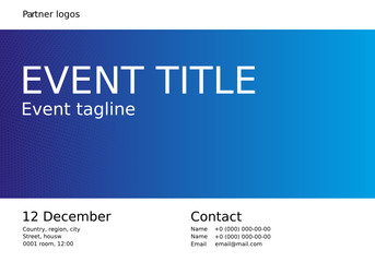  Social Media Poster Template, vector illustration