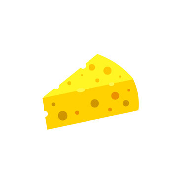 Style Cheese Icon Isolated on white background