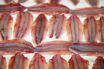 Sarde in Testaccio's market in Rome