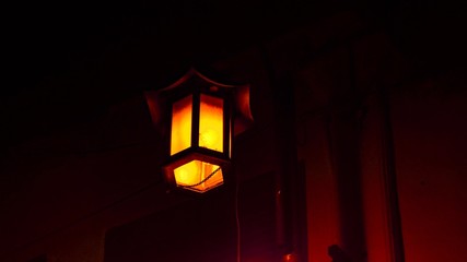 Fototapeta na wymiar Lantern in the dark 