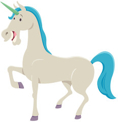 Obraz na płótnie Canvas funny unicorn fantasy character cartoon illustration