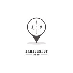 Barbershop logo isolated vector image