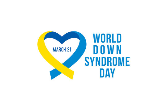 Creative Down Syndrome Day Logo and Illustration Template