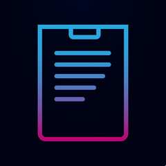 Fototapeta premium Line paper nolan icon. Simple thin line, outline vector of finance icons for ui and ux, website or mobile application