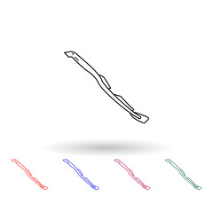 Sea lamprey multi color icon. Simple thin line, outline vector of fish icons for ui and ux, website or mobile application