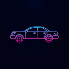 Car of the eighties nolan icon. Simple thin line, outline vector of generation icons for ui and ux, website or mobile application