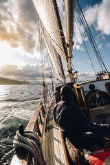 Obraz premium Sailing in the Pacific North West