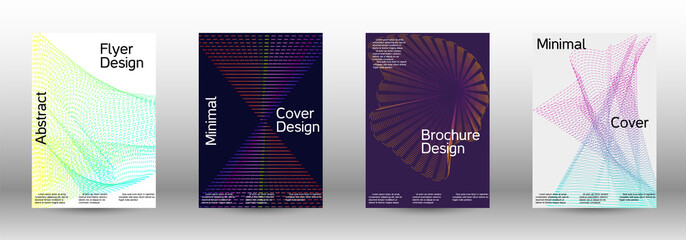 Cover design template set 