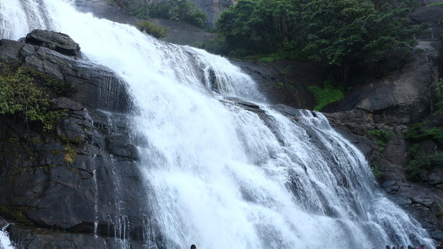 kutralam waterfall in Tamil Nadu India.