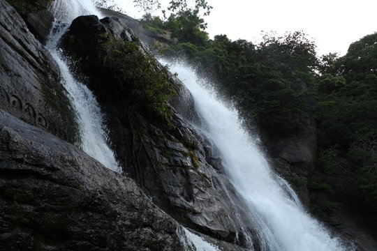 kutralam waterfall in Tamil Nadu India.