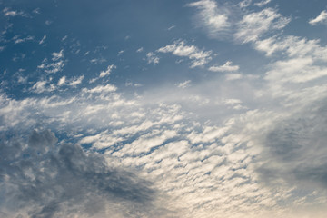 Fototapeta premium sunlight on cloud dramatic moody sky