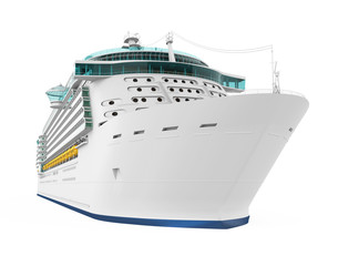 Cruise Ship Isolated © nerthuz