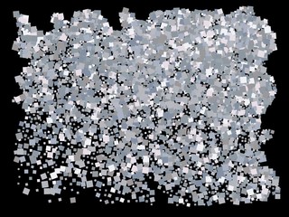 Bright festive falling confetti.