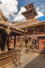 The Golden Temple in Patan (Hiranya Varna Mahavihar), Buddhist monastery north of Durbar Square, Nepal