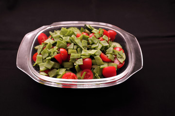 Fresh and healthy salad served