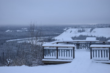 mirador nevado hacia rio
