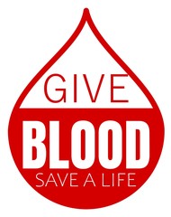 Give blood save a life design