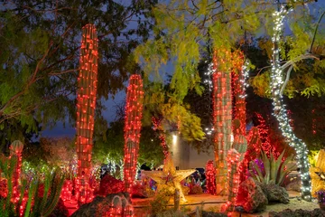 Photo sur Aluminium Las Vegas Night view of many Christmas lights