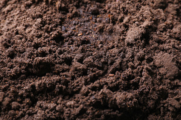 Brown soil texture as background