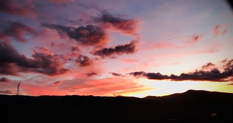 sunset over the sea