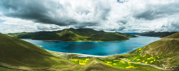 Yamdrok, the holy lake of Tibet