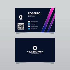 Fototapeta premium Modern bussines card template. Elegant element composition design with clean concept.