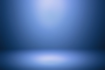 Abstract blue template background. Picture can used web ad. blank copy space dark gradient wall for art work design.