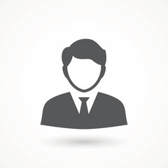 Male avatar icon suitable for info graphics, websites and print media and interfaces. User vector of man in business suit Businessman icon.