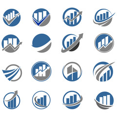 finance logo icon vector design symbol