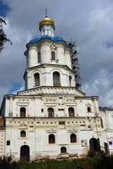 Fototapeta premium Russian orthodox cathedral in historical Russian town of Chernigov, Ukraine. 