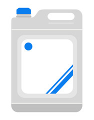 Canister isolated on white background. Template for home, building fluids.