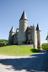 The Castle of Vêves, outside the village of Celles, in the province of Namur, Belgium, Europe