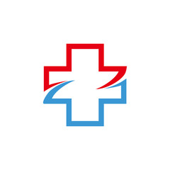 Fototapeta premium healthcare medical logo icon vector design symbol