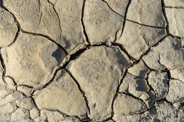 Cracked into chaotic pieces the surface of the earth