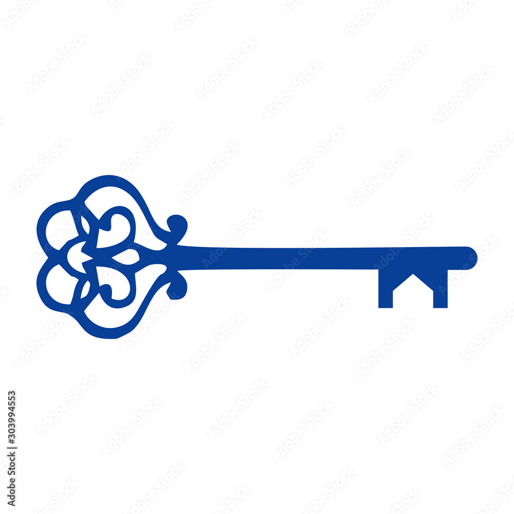 Wall mural real estate logo vintage keys icon vector design symbol