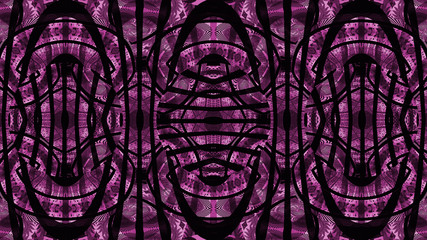 Fototapeta na wymiar African pattern, colored shapes and black curves 
