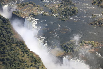 Aerial view of Victoria Falls, Zimbabwe/Zambia