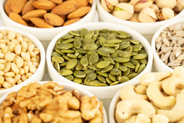 Various kind of nuts