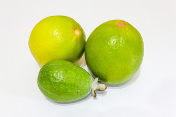 tropical fruit on the background of isolate