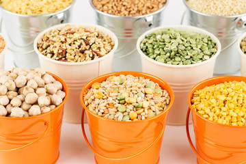Collection of cereals and beans