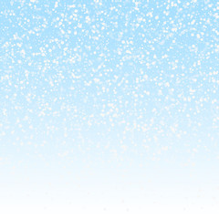 Random white dots Christmas background. Subtle fly