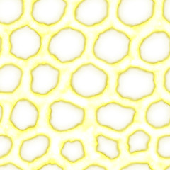 Hand drawing. Seamless abstract yellow and round white shape. Tiger pattern. Can be use for fabric, print, paper, web, wrapping.