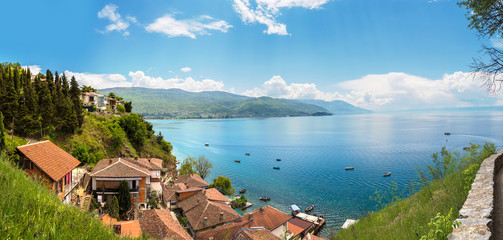 Panorama of Ohrid city